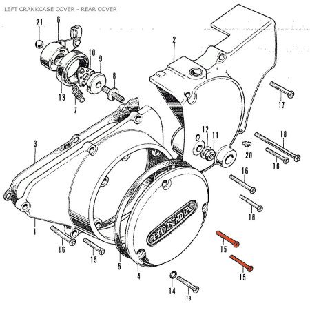 Moteur - Vis M6 x25 mm - (x10) - Cruciforme - bombée