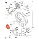 Transmission - Silent-bloc de couronne - EL250 - ... - .... - GPZ... - ZZR250 - 92075-1436