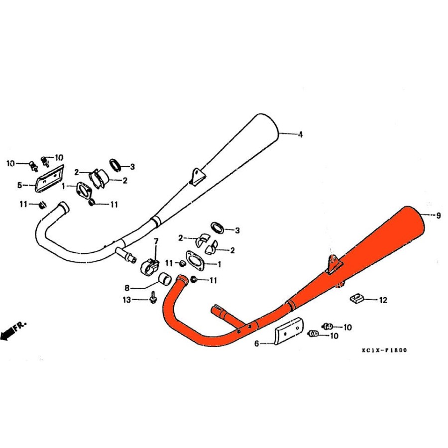 Service Moto Pieces|Moteur - Vis carter embrayage -  6x45 (X1)|joint carter|5,40 €