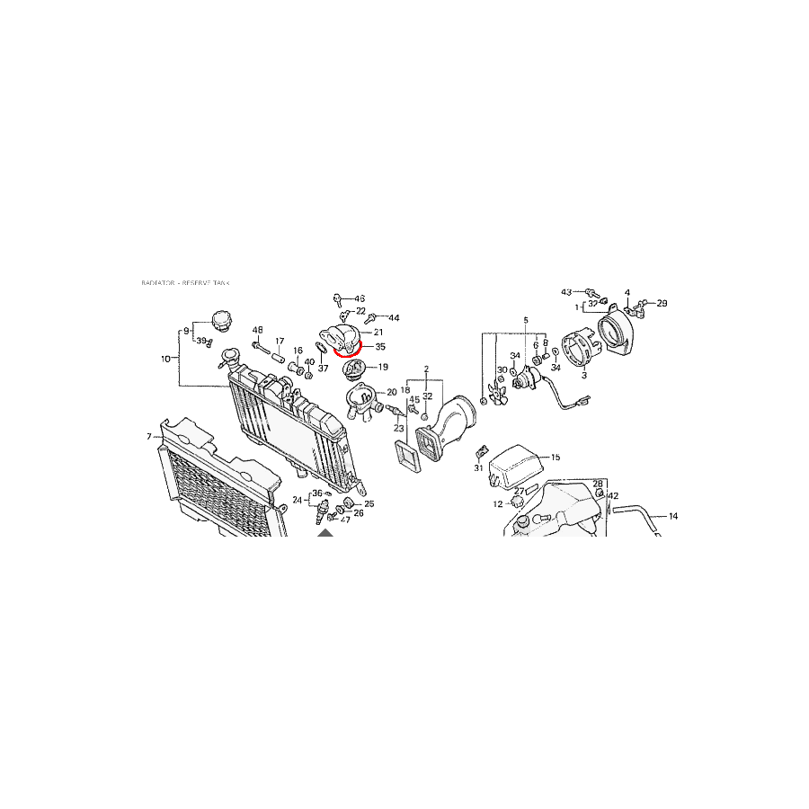 Service Moto Pieces|Radiateur - Circuit d'eau - Joint de calorstat/Thermostat - 54x2mm - (x1)|1985 - NS 400 Rf|4,68 €