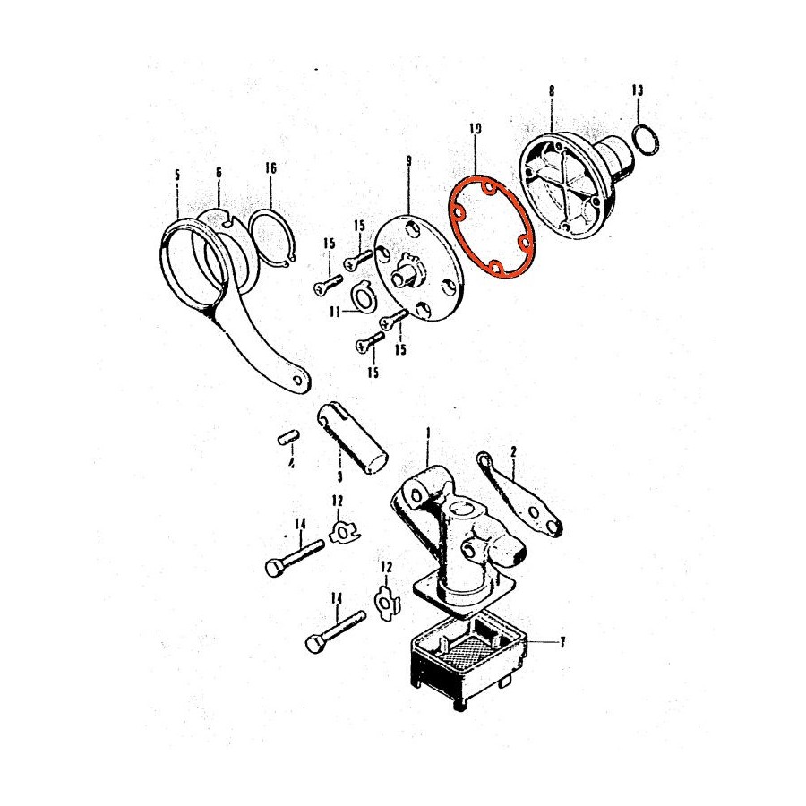 Service Moto Pieces|Arret gaine - tendeur de cable - Laiton - M8 x1.25 - ø 8.20 |Guidon - Poignée - Levier - Compteur|6,50 €