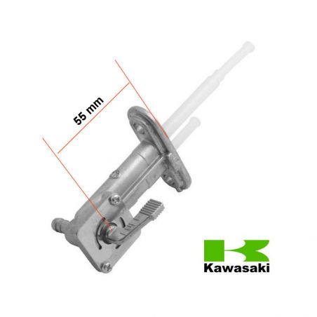 Service Moto Pieces|Robinet essence - Kawasaki - KMX125 - 55mm - 51023-1354 / 51023-0724|04 - robinet|81,30 €
