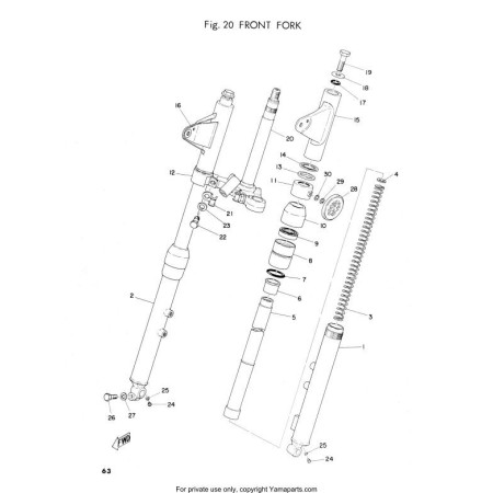 Service Moto Pieces|Liste de pieces - Parts List - RD125 - AS3 - Edition 1973 + additif europe|Part-List - Version PDF|10,00 €