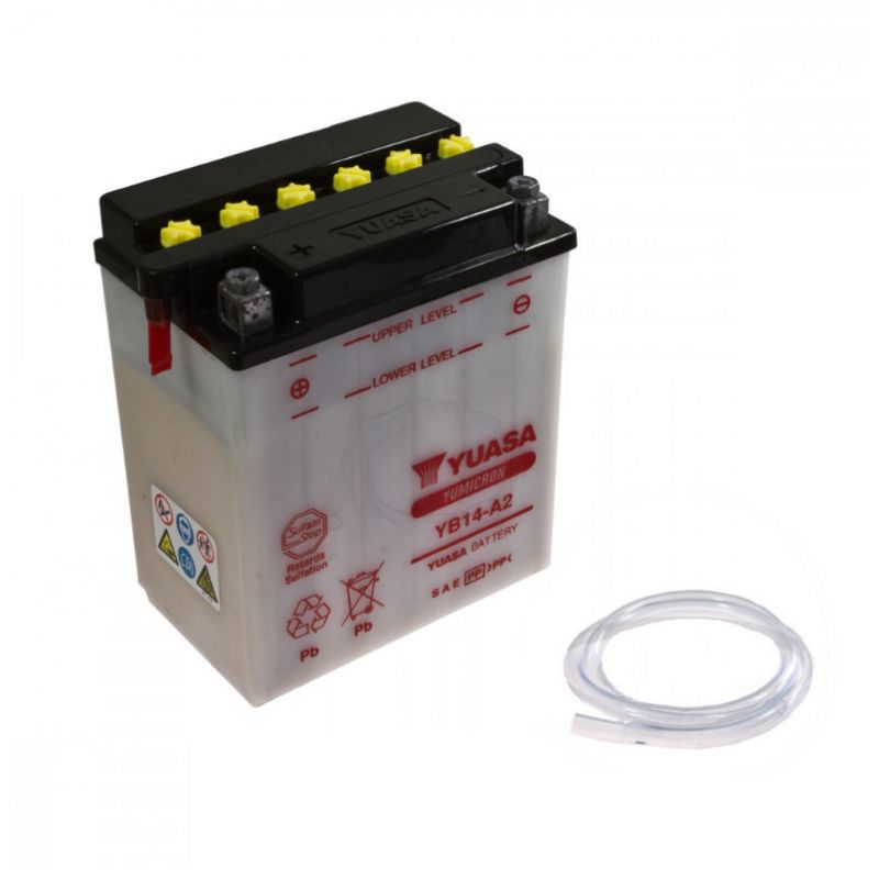 Service Moto Pieces|Batterie - 12v - Acide - Yuasa - YB14-A2|Batterie - Acide - 12 Volt|75,33 €
