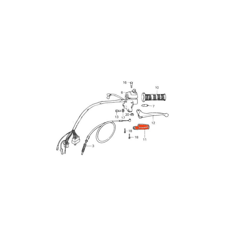 Service Moto Pieces|Levier - Frein - Gauche - ST50 - ST70|Levier|6,92 €