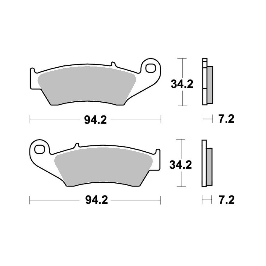 Service Moto Pieces|Frein - Jeu de Plaquettes - EBC - FA185 - Organic|Plaquette|29,90 €