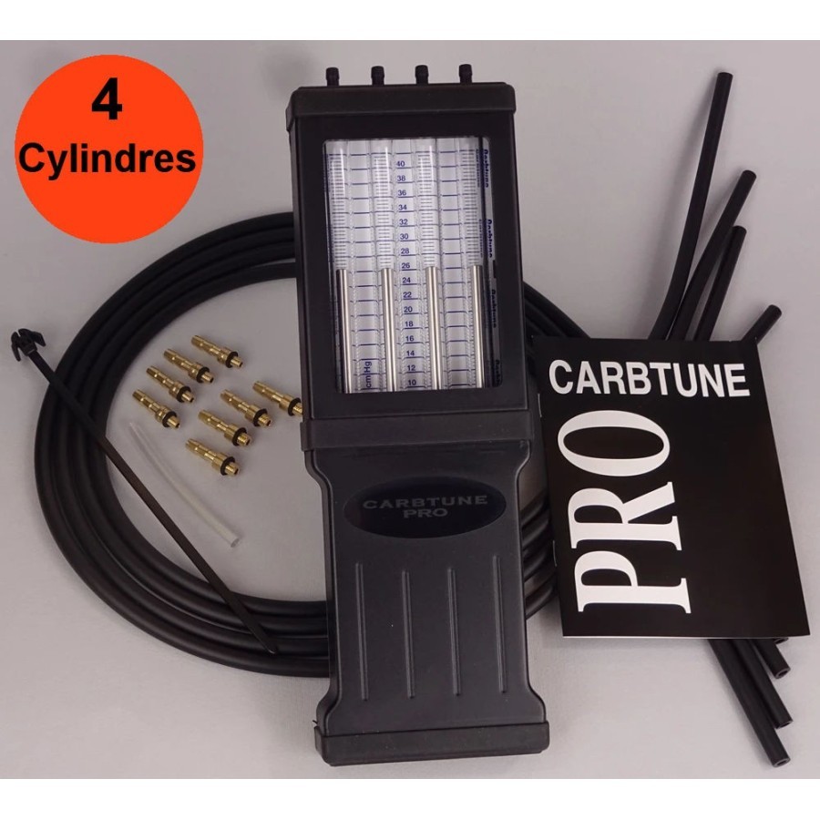 Kit de synchronisation de carburateur de carburateur de carburateur de moto  Testeur d'allumage Jauges d'équilibrage Set Outils de diagnostic de moto  pour 2/4 cylindres - Instrument de mesure