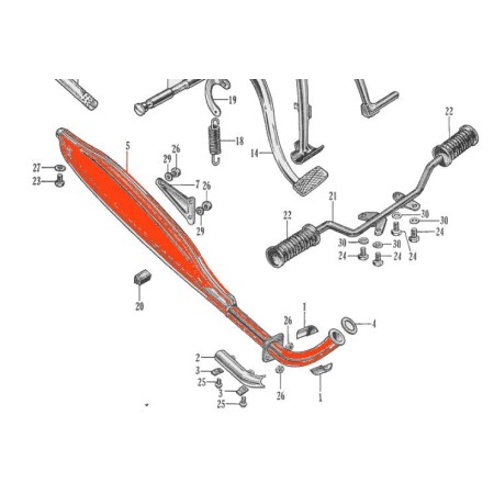 Service Moto Pieces|Echappement - C50 (1969)|Ligne - origine|141,00 €