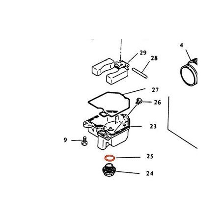 Service Moto Pieces|Join Torique -  ø 18.60 x2.70mm - (Carburateur CR - joint de bouchon de cuve - 018-664 - ...)|Rampe inclinee|2,10 €