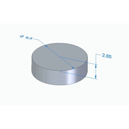 Moteur - Pastille Ep. 2.850 - ø 9.50mm - Jeu aux soupapes