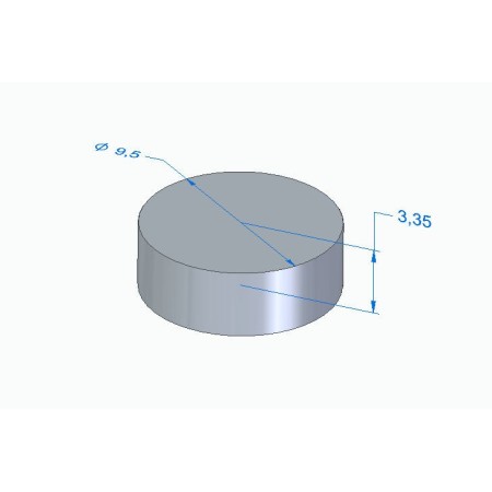 Moteur - Pastille Ep. 3.350 - ø 9.50mm - Jeu aux soupapes
