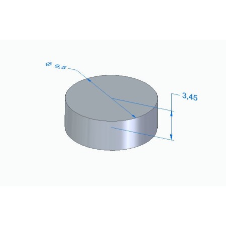 Moteur - Pastille Ep. 3.450 - ø 9.50mm - Jeu aux soupapes