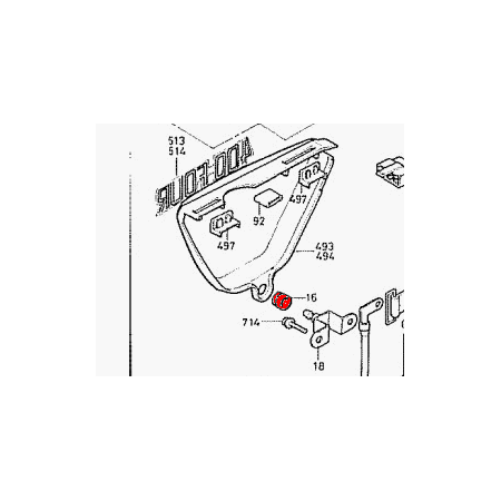 Service Moto Pieces|Cache - Carter lateral - Silent-bloc - Oeillet - |Cache lateral|3,85 €