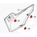 Cache Lateral - Joint caoutchouc de fixation - Silent-bloc - (x1) - CB... CX.. GL..