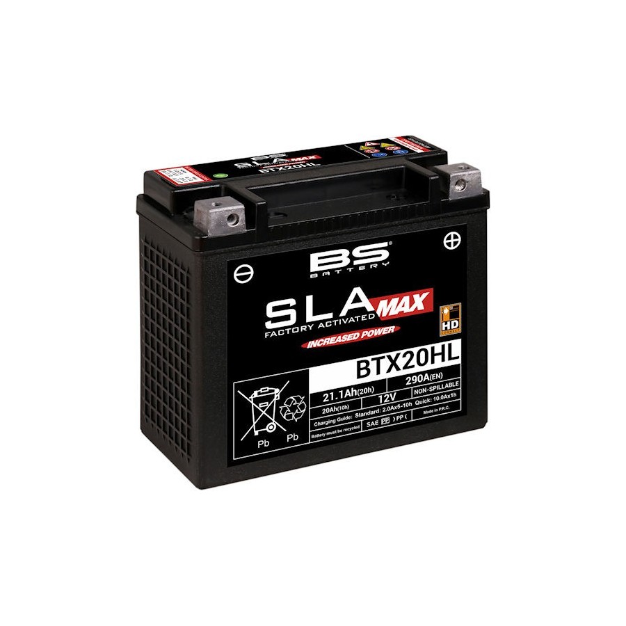 Batterie - GEL - BTX20HL - SLA - 12v - 290A