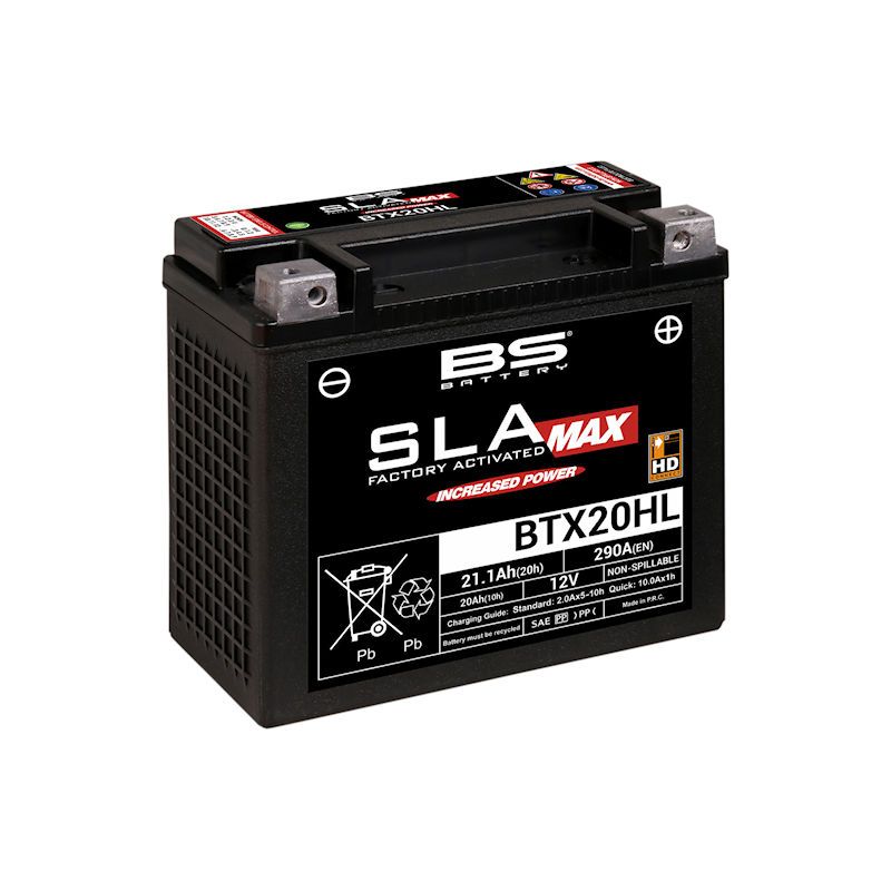 Batterie - GEL - BTX20HL - SLA - 12v - 290A