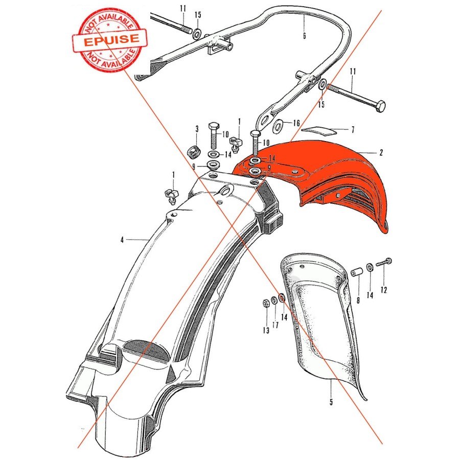 Service Moto Pieces|Carburateur - Joint de Cuve - DT125 E / RD125-200 - 1E7-14384-00|Joint de cuve|4,50 €