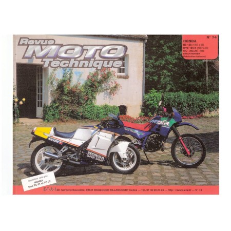 Service Moto Pieces|RTM - N° 74 - NS125R - NSR125 - Version PDF - Revue Technique Moto|Honda|10,00 €