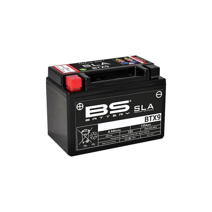 Batterie - 12v - Gel - BS - BTX9 SLA 12V 135A