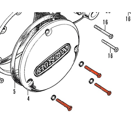 Alternateur - Vis de carter (x1) - M6 x40mm