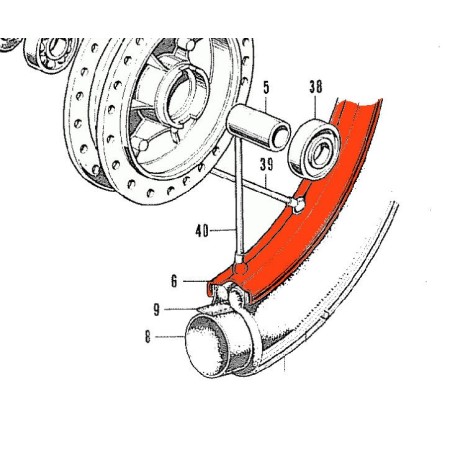 Roue Avant - Cerclage - J18 x1.60 - CB125K5