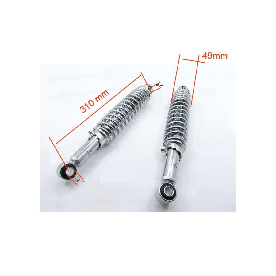 Service Moto Pieces|Amortisseur - Adaptable - 340mm - EMGO - CB450.. CB500K - CB550K - CB750 K1-K6 - 52400-300-010|Amortisseur|158,40 €