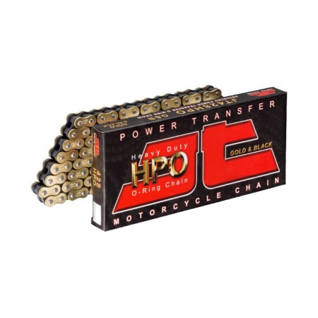 Transmission - Chaine -JT - 428-124 maillons - Noir/OR - Ouverte