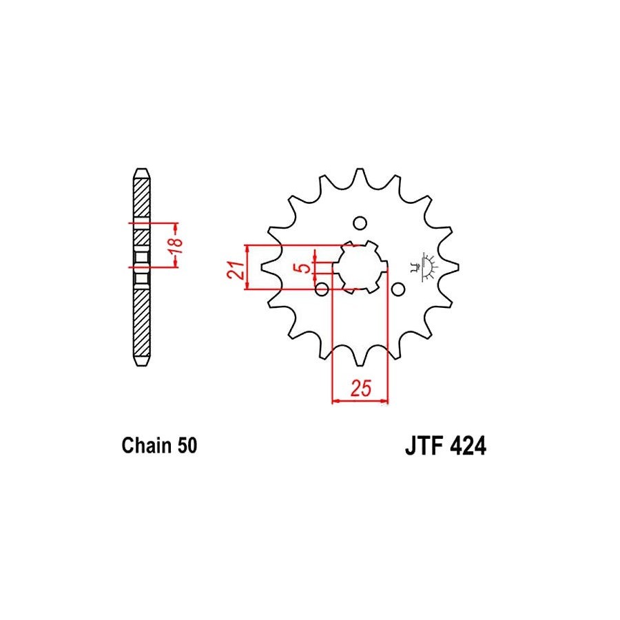 Service Moto Pieces|Transmission - Couronne - JTR-302 - 530/42 dents|Chaine 530|39,00 €