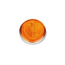 Reflecteur (x1) - Catadioptre Orange/Chrome - ø 60mm x M5 a visser - 28012-009