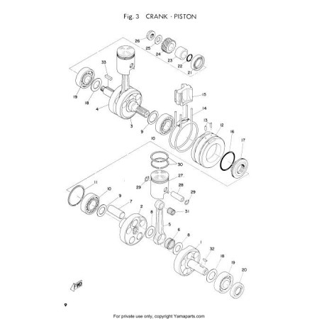 Service Moto Pieces|Liste de pieces - Parts List - RD125 - AS3 - Edition Papier - 1973 + additif europe|Part-List - version Papier|35,00 €