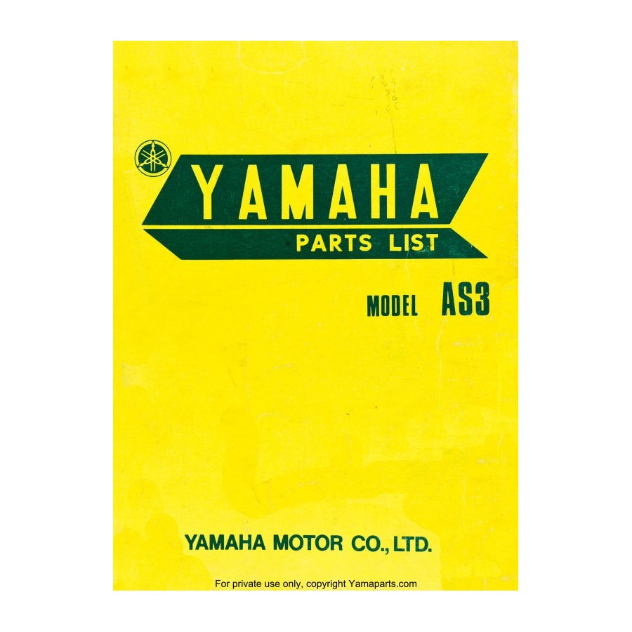 Service Moto Pieces|Liste de pieces - Parts List - RD125 - AS3 - Edition Papier - 1973 + additif europe|Part-List - version Papier|35,00 €