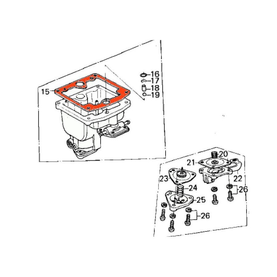 Service Moto Pieces|Carburateur - Joint de cuve - 16163-MBB-640 - VTR1000|Joint de cuve|13,90 €