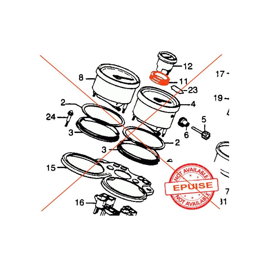 Service Moto Pieces|Carburateur - VM38 - Joint de Cuve - DR600 R/S - 13251-14A00|Joint de cuve|6,90 €