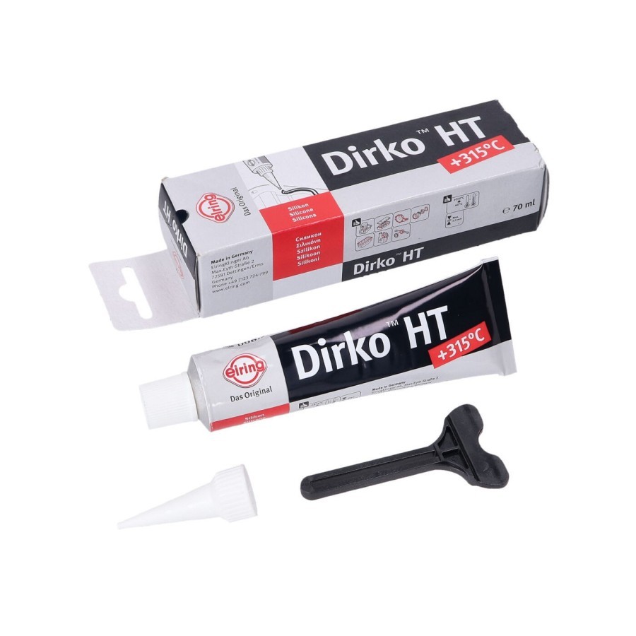 99700-579-223Pate a joint - DIRKO - Silicone Noir - 315°C - 70ml