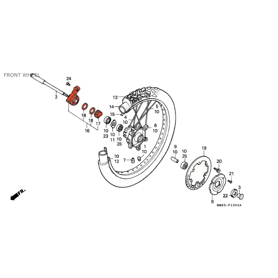 Service Moto Pieces|Roue - Avant - Joint spi - 28x47x7 mm|Roue - Avant|5,10 €