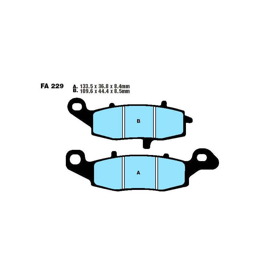 Service Moto Pieces|Frein - Jeu de Plaquettes - BREMBO - 07BB19SA - Suzuki - Yamaha - Aprilia - Ducati  - Brembo P4|Plaquette|59,90 €