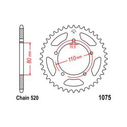 Service Moto Pieces|Transmission - Chaine - DID-ERT3 - 100 maillons - Noir/Or|Chaine 520|105,00 €