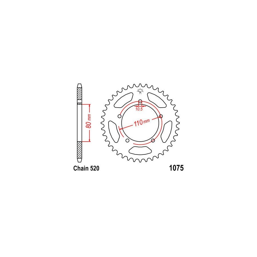 Service Moto Pieces|Transmission - Couronne - JTR 301 - 520 - 45 dents|Chaine 520|34,90 €