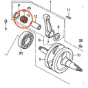 Moteur - Roulement - cage a aiguille - Axe de piston