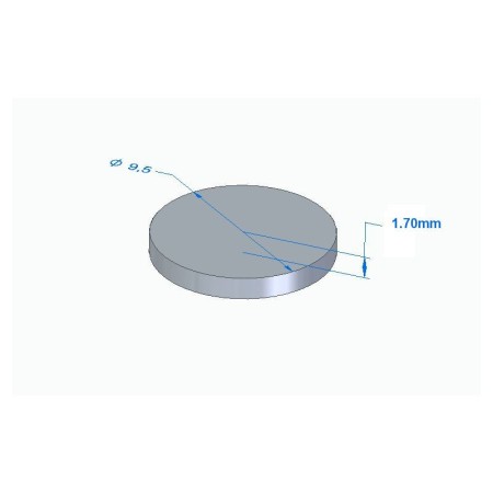 Moteur - Pastille Ep. 1.700 - ø 9.50mm - Jeu aux soupapes