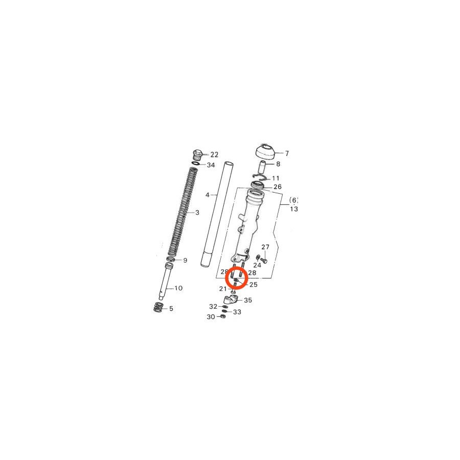 Service Moto Pieces|Fourche - Circlips ø 31mm|Fourreaux + kit + joint|4,08 €