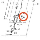 Fourche - Vis de vidange + rondelle - M6 x10mm