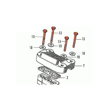 Fourche - Vis de fixation guidon -  M8 x40mm