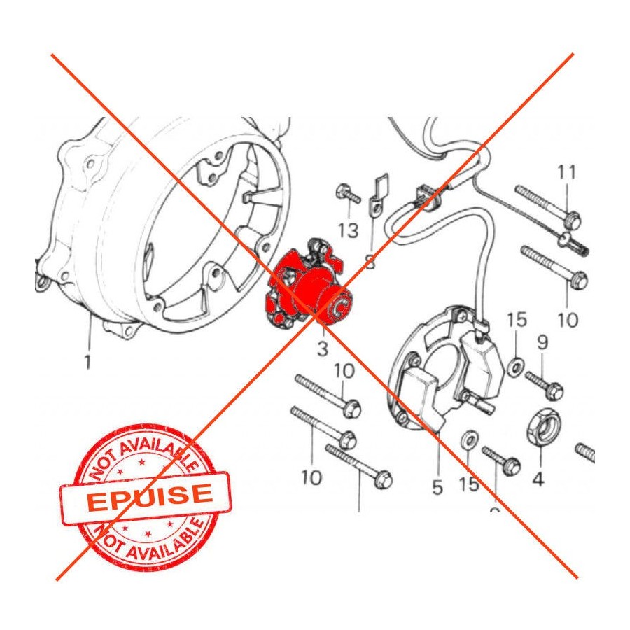 Service Moto Pieces|Allumage - Rupteur - Vis platinée - Gauche - Kawasaki - Suzuki ....   33160-45020|Vis platinee|13,90 €