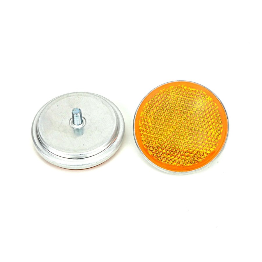 Service Moto Pieces|Reflecteur - Catadioptre latéral - Noir/Orange - ø60 x M5 a visser|Catadioptre|16,90 €