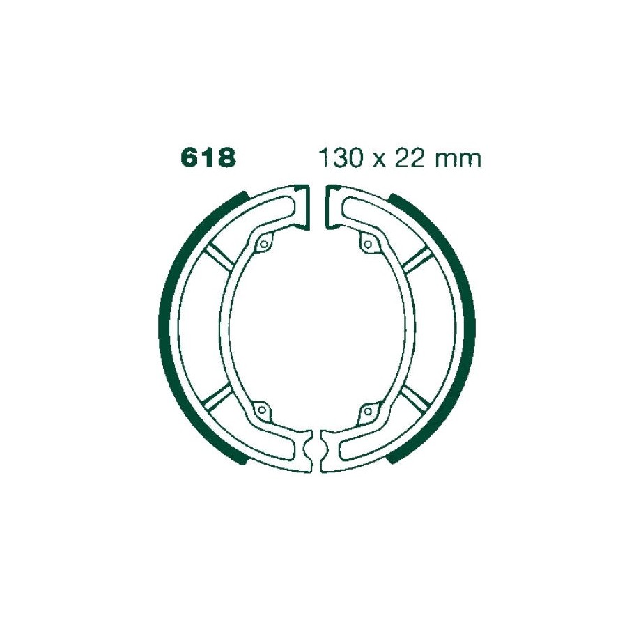 Frein - Machoire - Avant - EBC - 130x22 mm - PE175