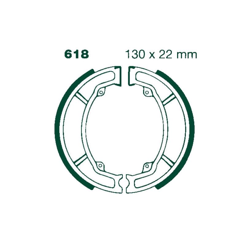 Service Moto Pieces|Frein - Machoire - Avant - EBC - 130x22 mm - PE175|Machoire|19,90 €