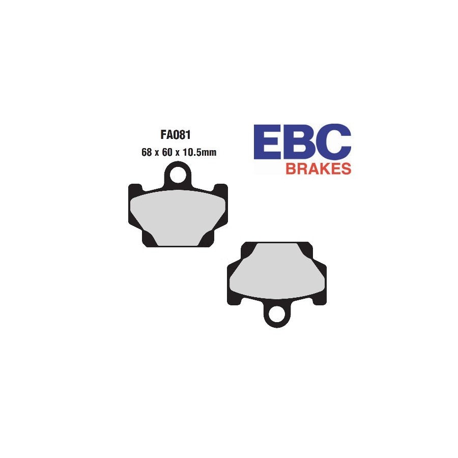 Service Moto Pieces|Frein - Jeu de Plaquettes - EBC - FA063 - Std - Organic|Plaquette|29,90 €