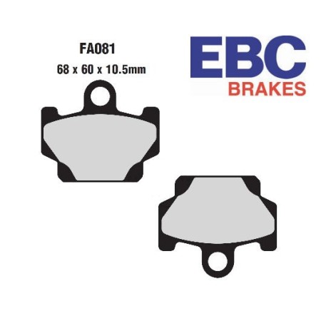 Service Moto Pieces|Frein - Jeu de Plaquettes - EBC - Standard - FA-081|Plaquette|29,90 €