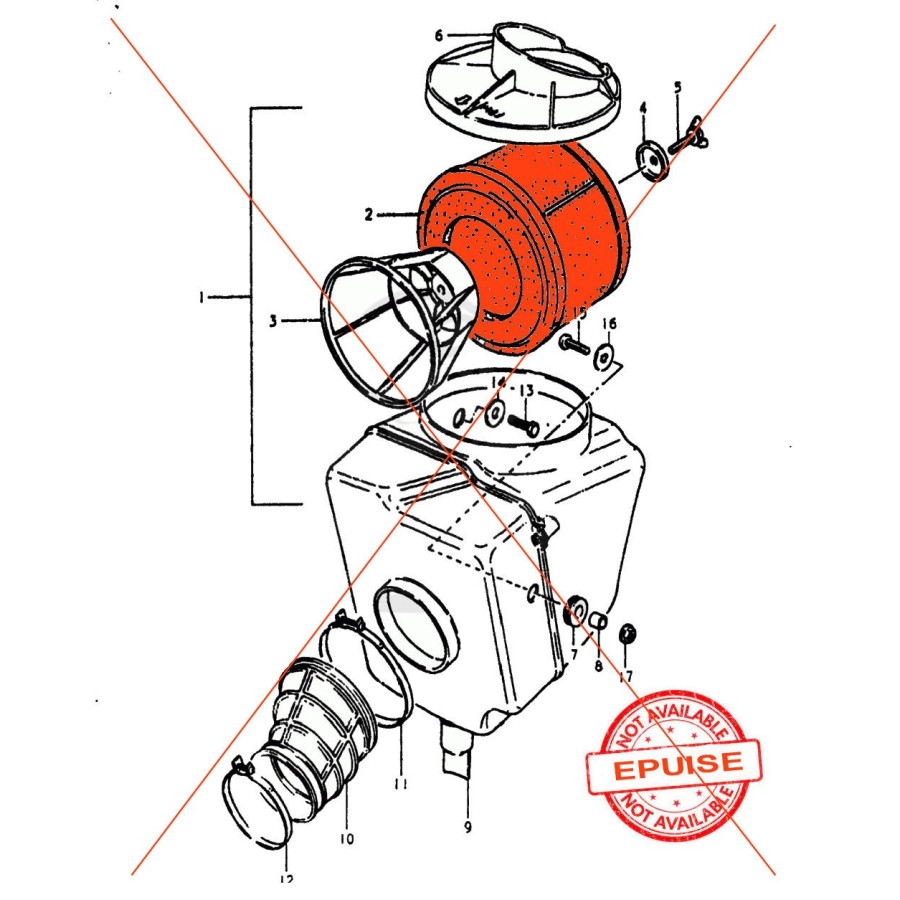 Service Moto Pieces|Filtre a Air - CB350F / CB400F - EMGO|Filtre a Air|14,90 €